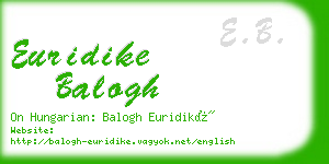 euridike balogh business card